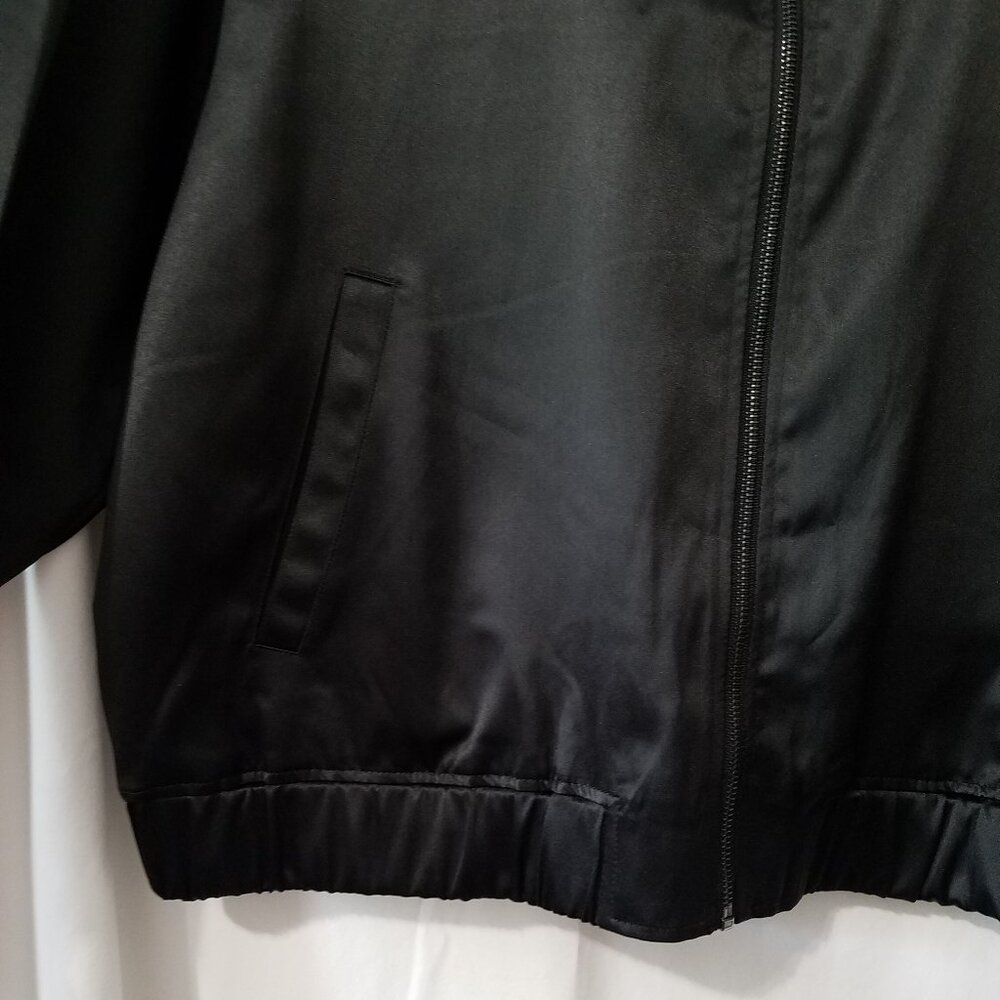 Edited by Remi Bader - Women's Satin-Style Bomber Jacket - Size XL - Black -NEW! - Picture 10 of 11
